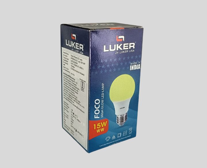 Luker LED 15W Bulb E27 Warm White Light-3
